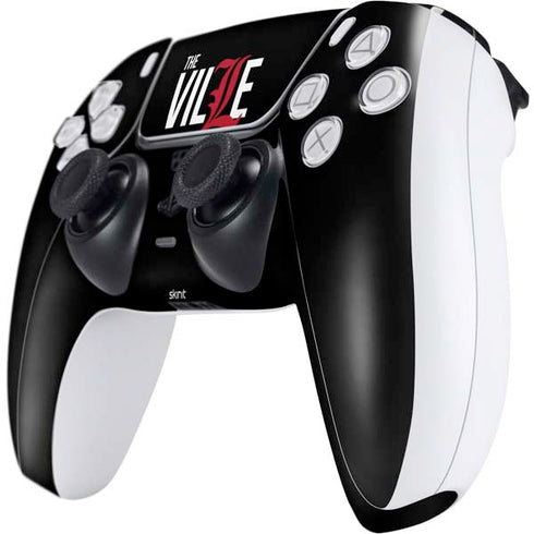 University of Louisville Black Background PS5 Controller Skin
